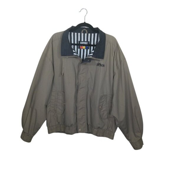 HARTWELL VIASPORT Vintage Jacket Striped Lining Workwear Bomber Grandpacore L - Picture 2 of 15